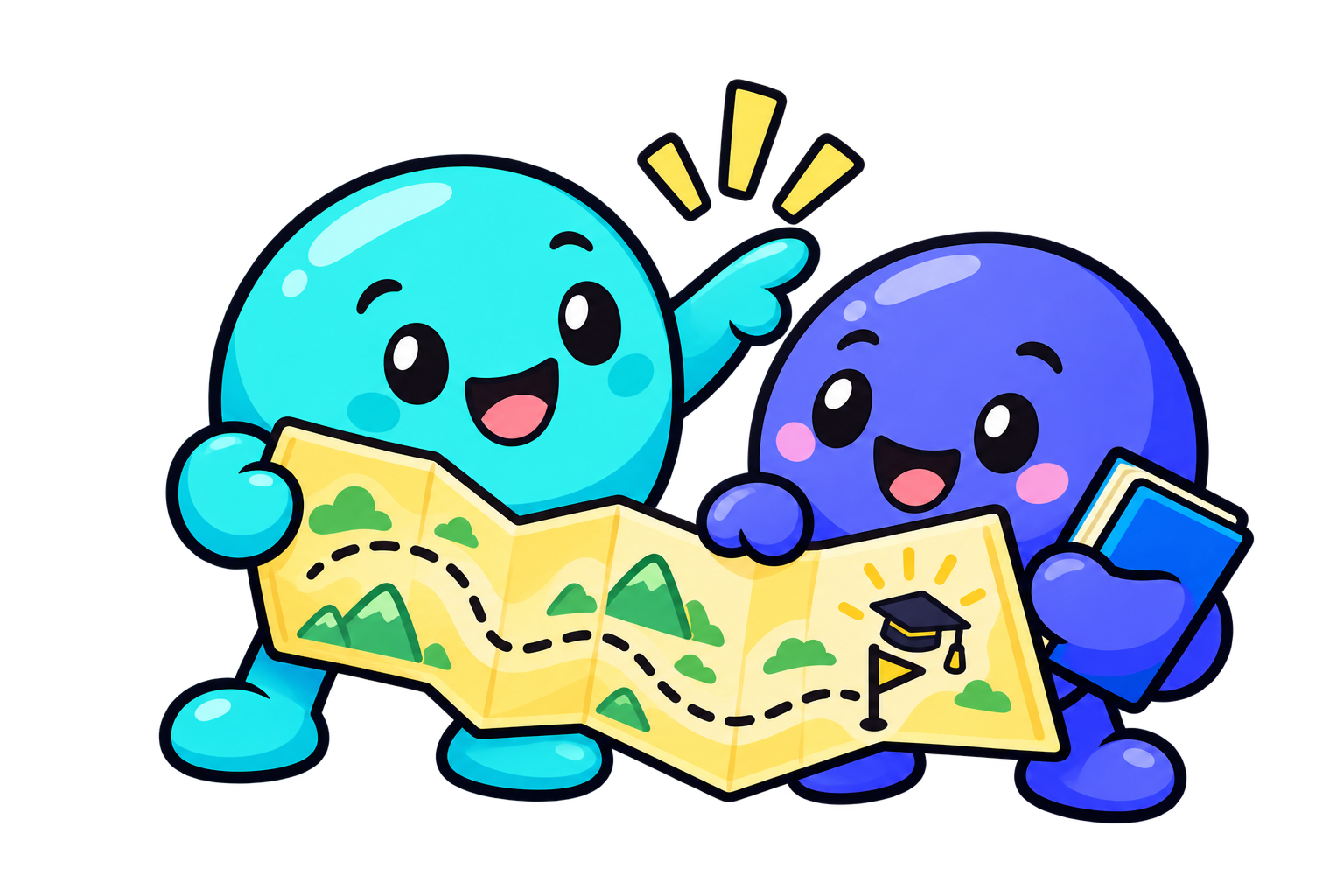 The turquoise and purple LSAT Buddies planning a path toward their law school goals